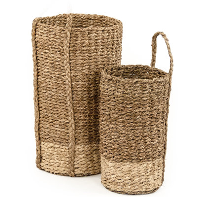 Rosecliff Heights Seagrass Decorative Basket