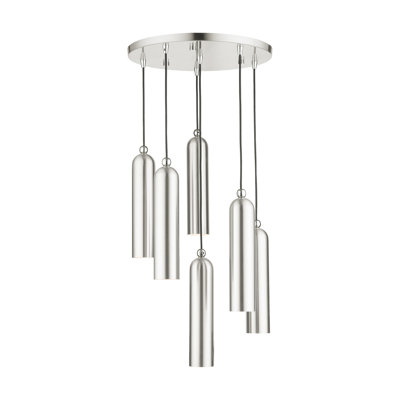 Luminaire suspendu cylindrique à 6 lumières Harly