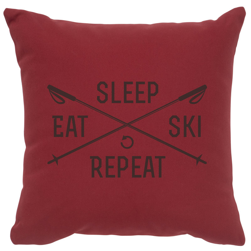 Coussin Wooded River, Rouge