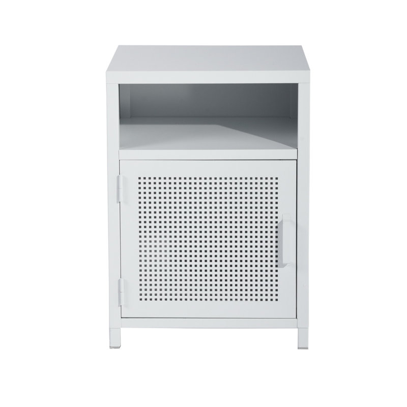 Evelina 39cm W Bedside Table, White