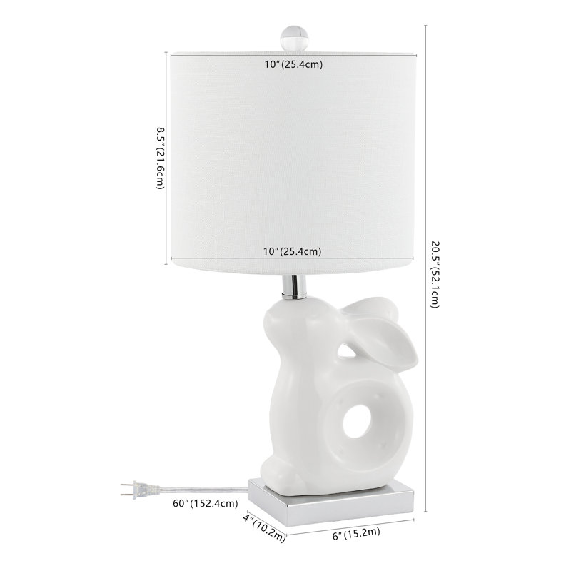 Bystrom Ceramic Table Lamp, White