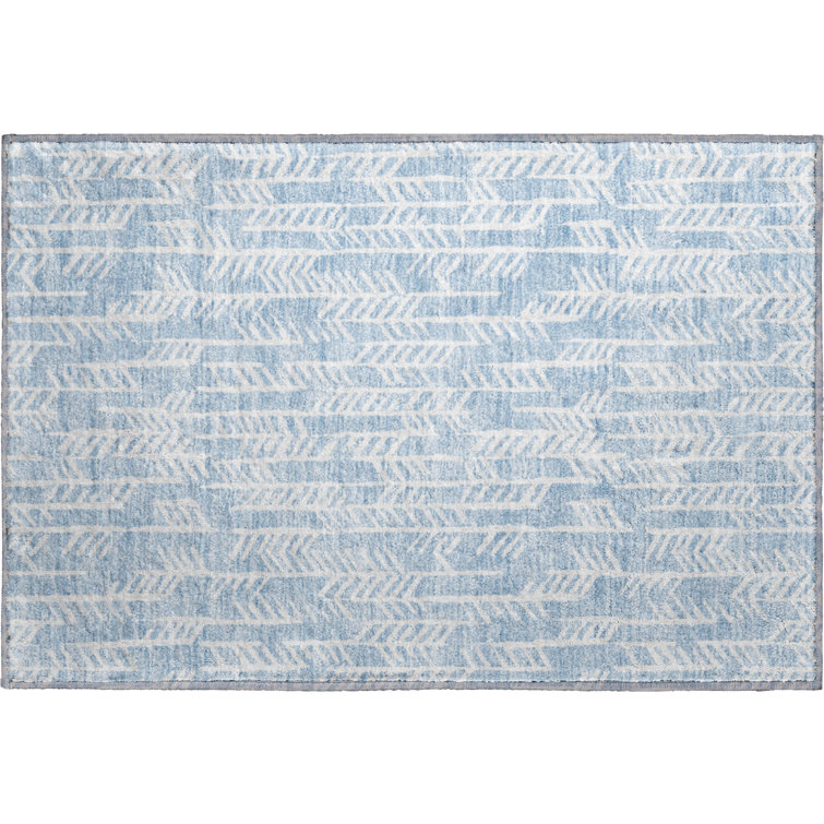 Premium Machine Washable Prisco Sky Rug