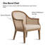 Ensemble de 2 fauteuils en bois massif de rotin de 28,5 po Andel-99276362