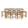 8 - Person Teak Wood Patio Dining Set with Rectangular Table