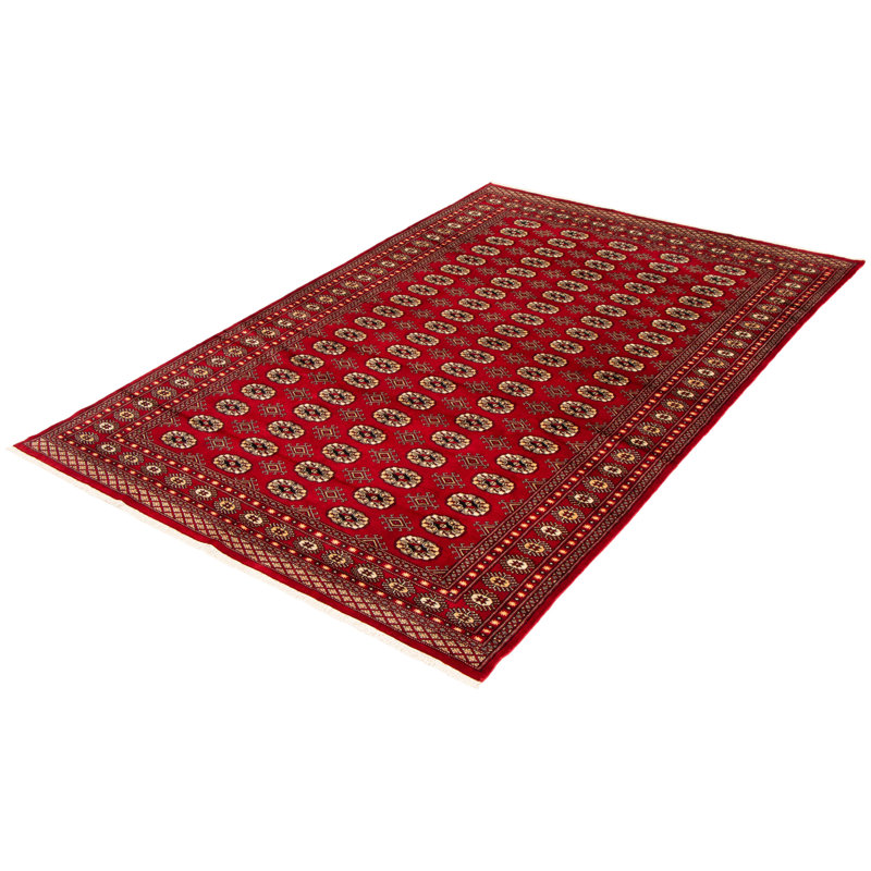 Tapis rouge foncé Finest Peshawar Bokhara 6 pi 6 po x 10 pi 1 po