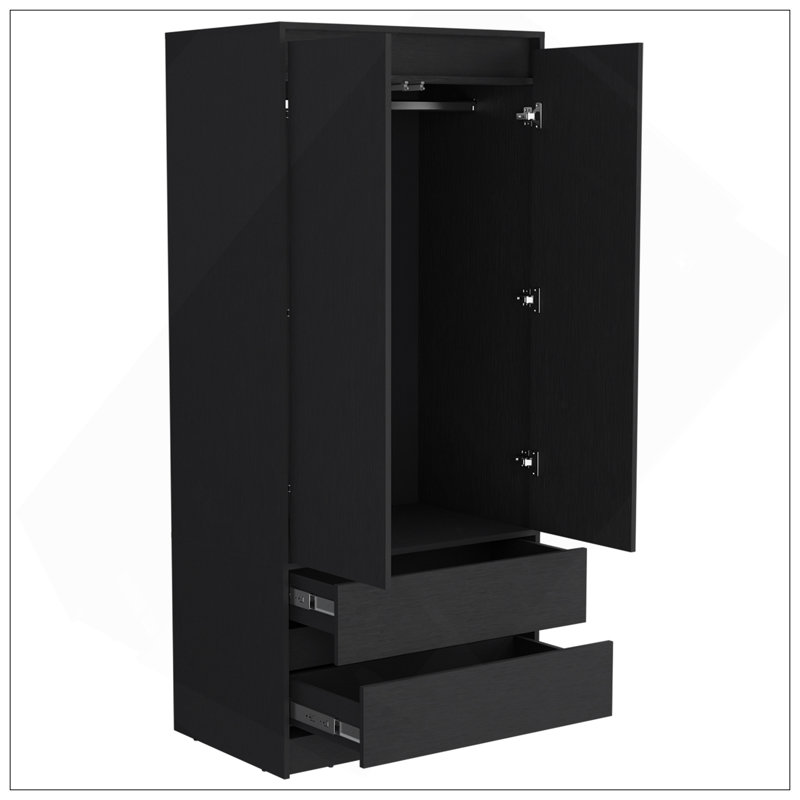 Armoire ferme, chambre à coucher, noir, Noir