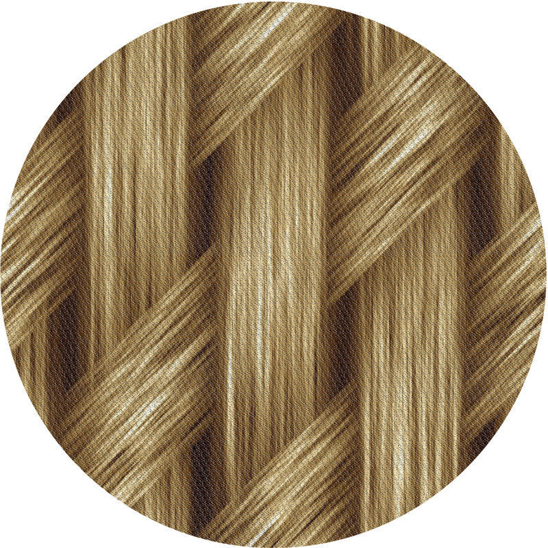 Tapis de zone d’olive à motifs, Rond 4 pi