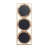 3 Mirror Piece Wall Mirror In Gold Rectangular Frame