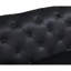 Cuir avec pieds en acier inoxydable et fabrication en bois massif avec pieds en bois massif