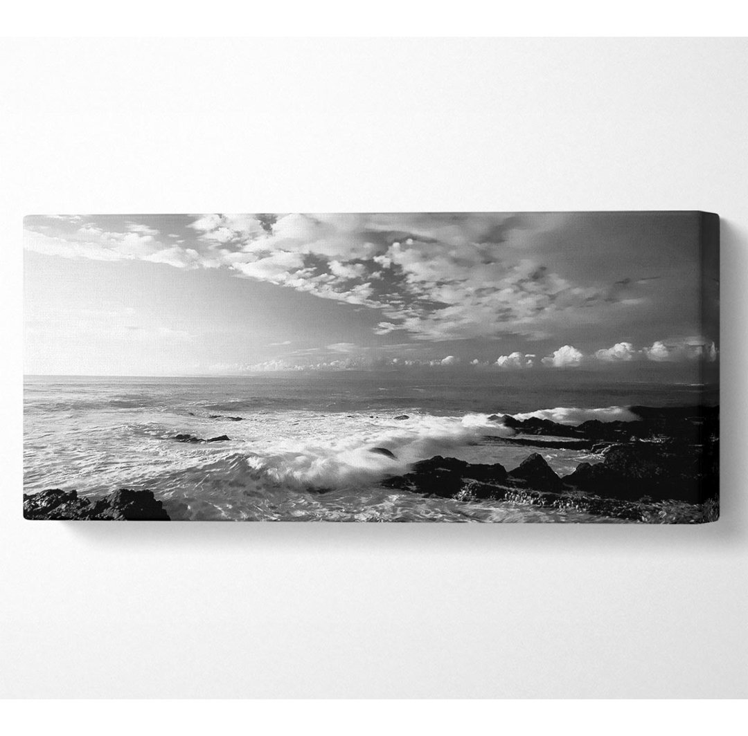 Ocean Mist B N W - Kunstdrucke auf Segeltuch