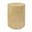 Table d'appoint cylindrique Mgo, texture bois