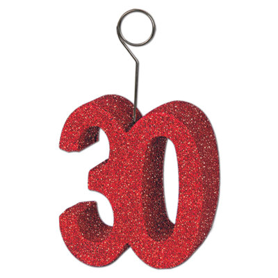 Glittered Photo/Balloon Holder