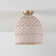 1-Light Matte Brass Flush Mount Ceiling Light with Cream Rattan Shade