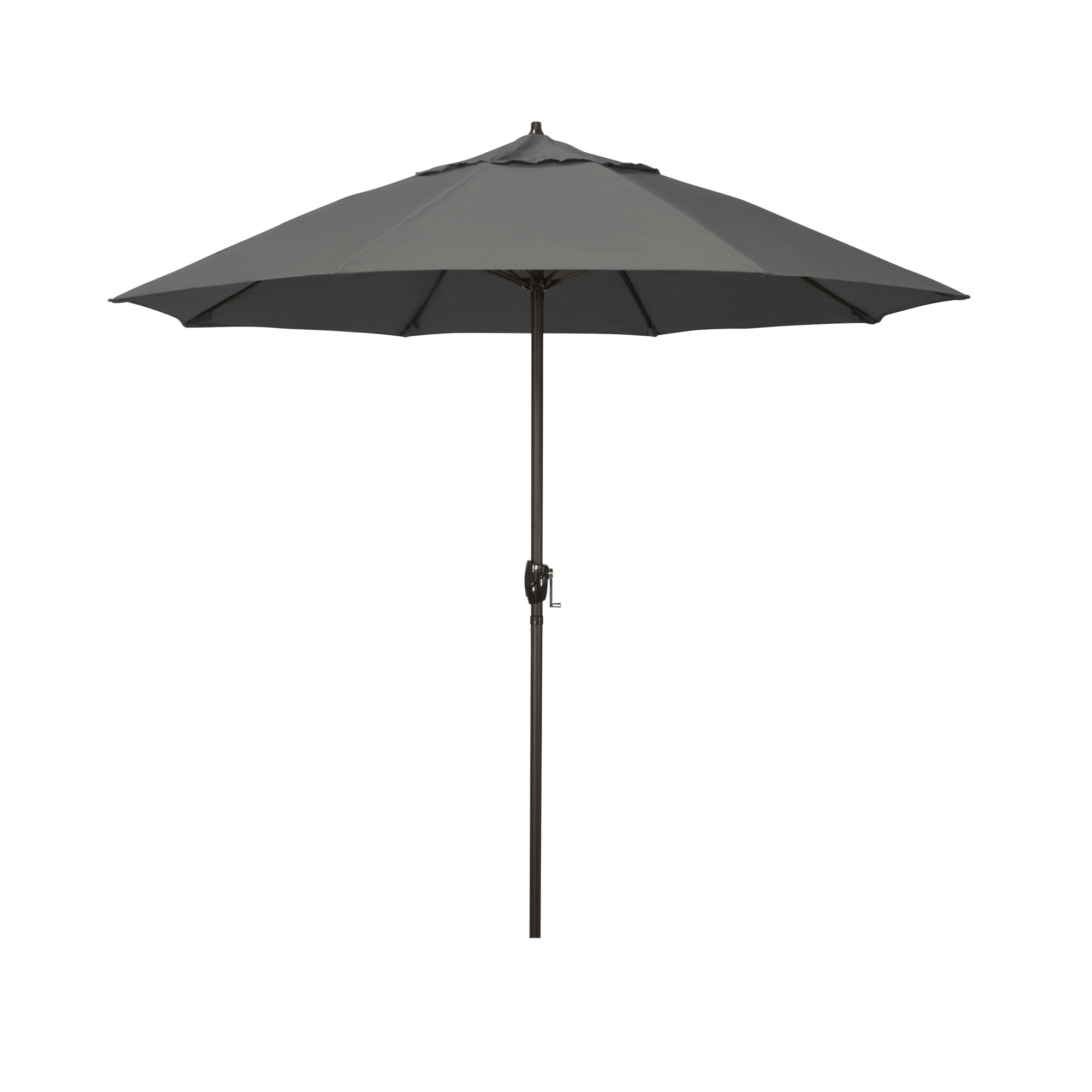 Gino 7.5' Market Sunbrella Umbrella, Canvas Charcoal Sunbrella® Canvas