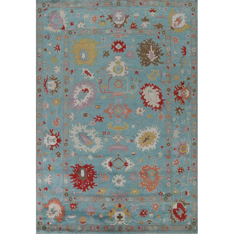 Tapis floral 9 x 12 Oushak