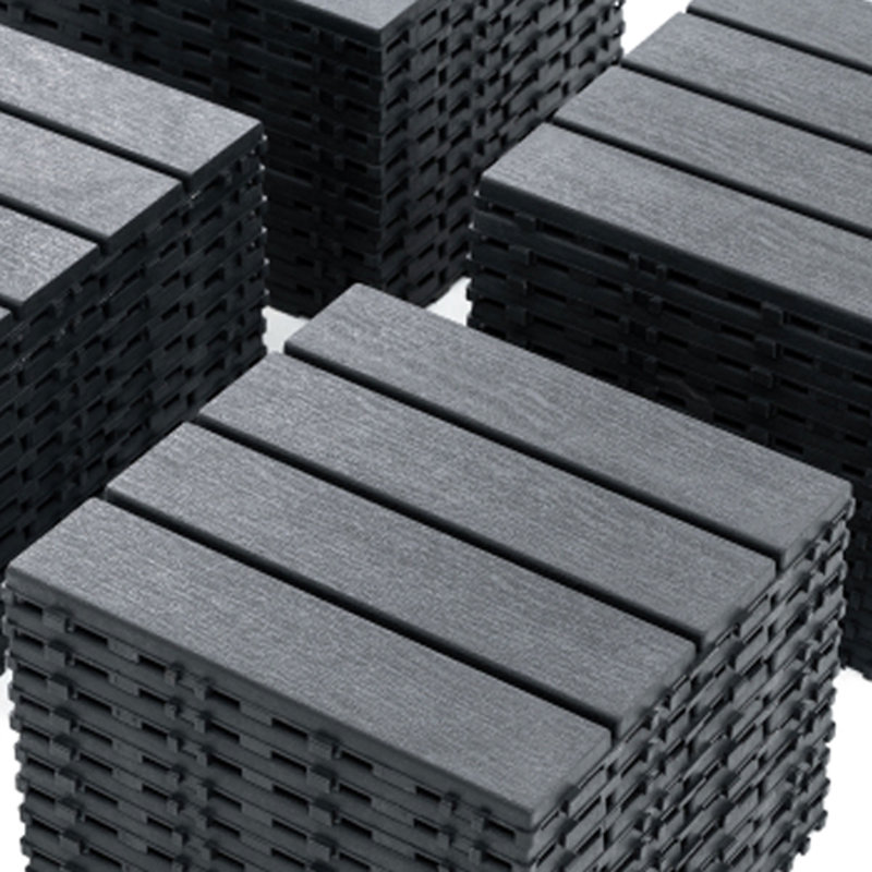 Carreaux de terrasse à emboîtement (paquet de 44) - Pp imperméable 12 po x 12 po, utilisation intérieure / extérieure toutes saisons pour la piscine, le balcon et la cour