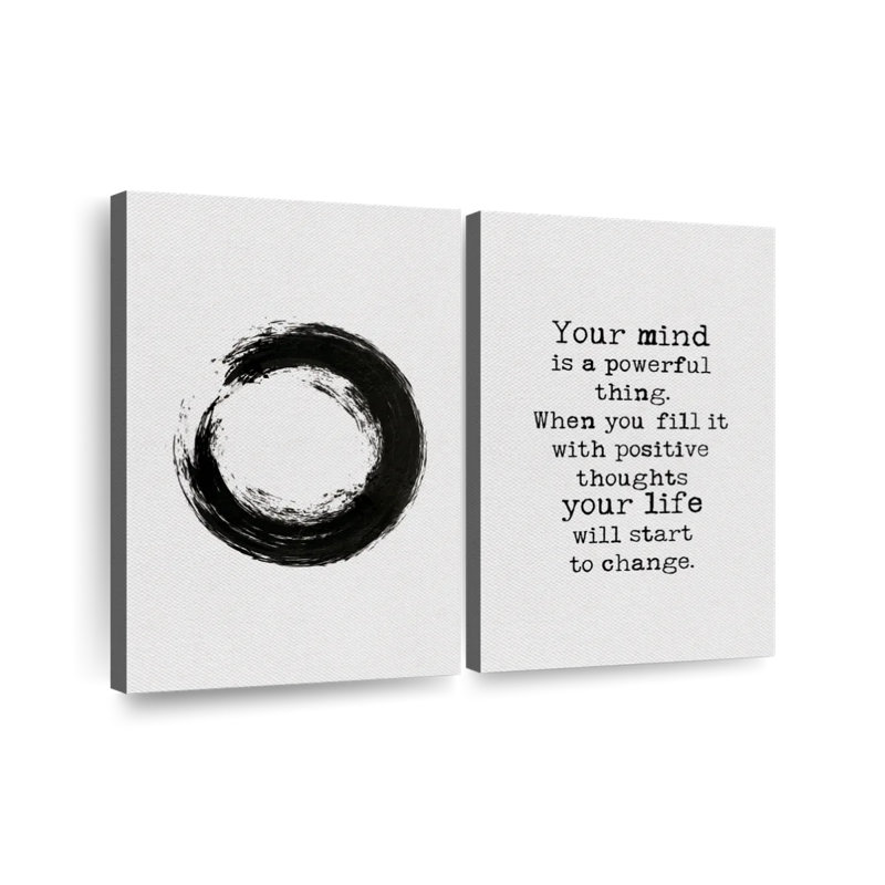 Impression sur toile Zen Quotes II, H 24 po x l 33 po x P 1,25 po