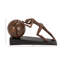 Sculpture Bees in brown polystone with ball