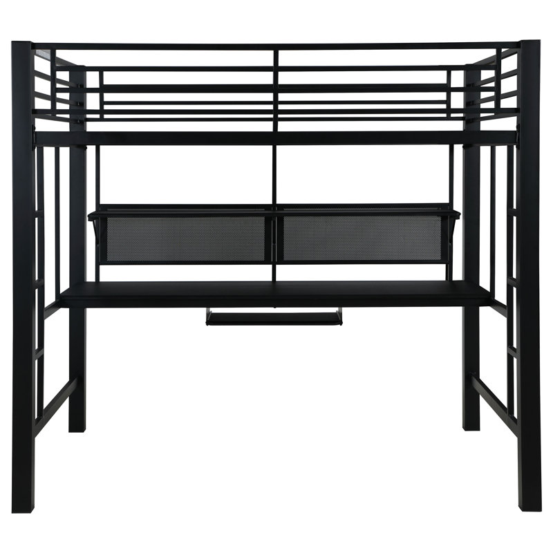 Design élégant - Lit mezzanine double Armiyah