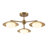 3 - Light 22inch Modern Sputnik Opal Glass Semi Flush Mount
