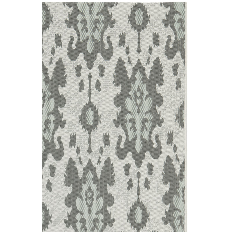 Tapis intérieur / extérieur Amedee Performance Ikat, Rectangle 4 pi x 5 pi 7 po