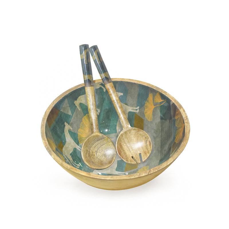 Foundry Select Aurhyn Wood Salad Bowl