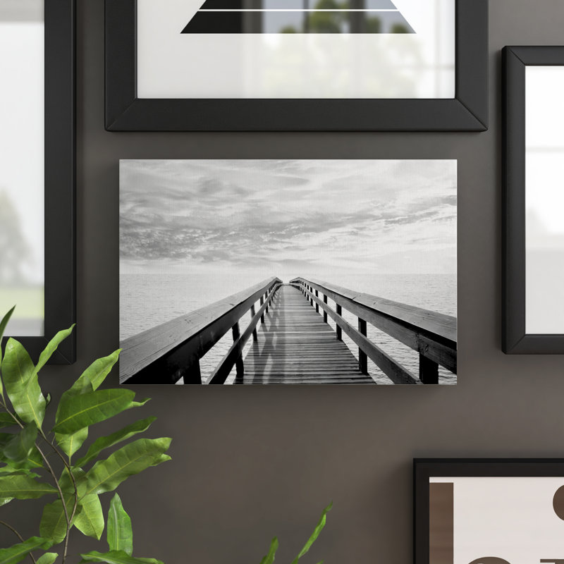 Pier Reflections - reproduction de photo sur toile tendue, H 18 po x l 12 po x P 1 po