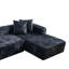 Canapé modulaire Cloud avec méridienne en forme de L, canapé rembourré minimaliste moderne pour le salon, canapé d'angle à assise profonde, aucun assemblage requis-864098126