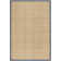 Auckland Bamboo Slat/Seagrass Natural / Blue Area Rug