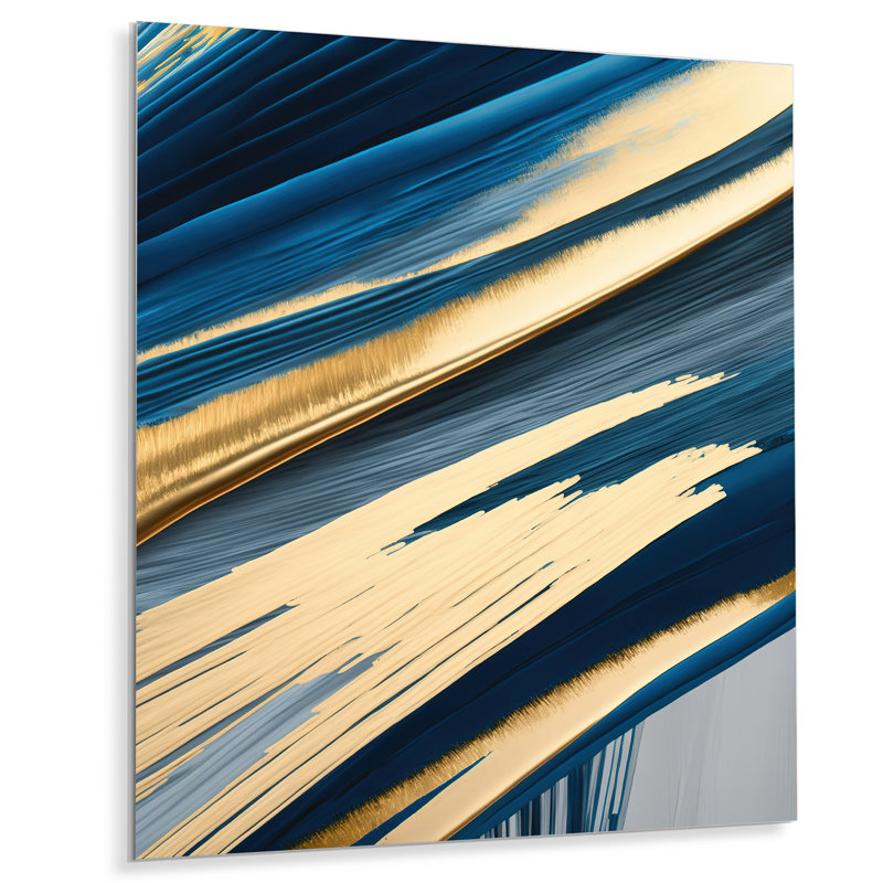 Décoration murale "Bold Brush Strokes I", H 20 po x l 12 po x P 1 po