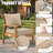 22"W X 24"D Outdoor Deep Seat Cushion Set Outdoor Seat/Back Cushion-982000939