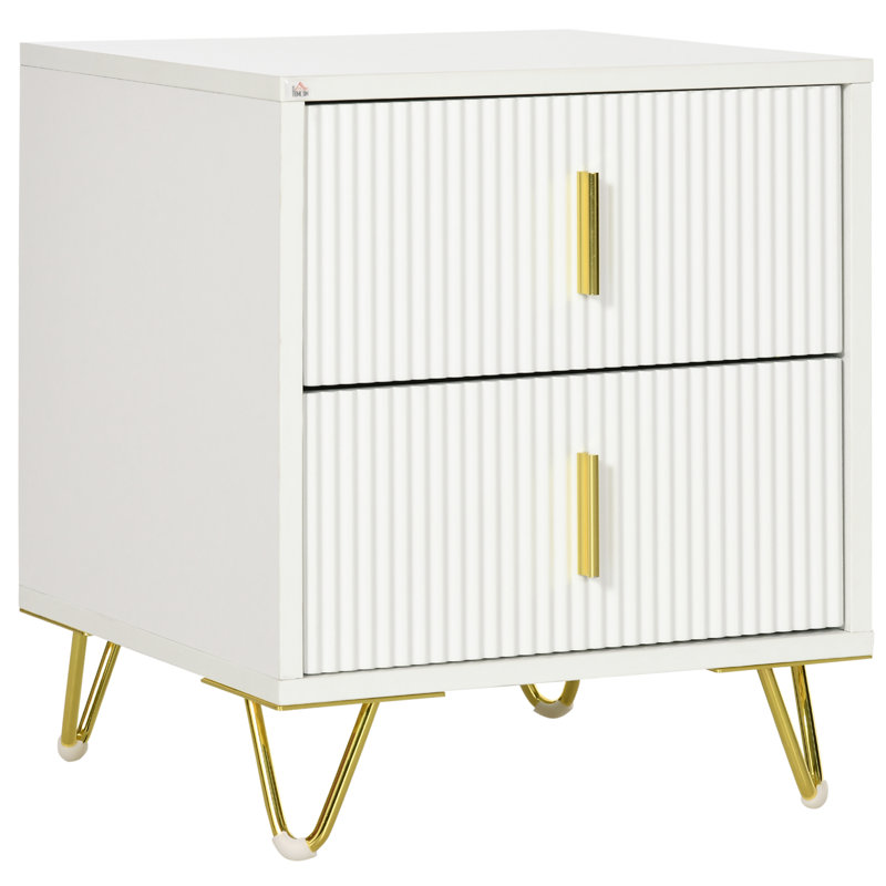 Minneapolis 40cm W Particle Board / Chipboard Bedside Table