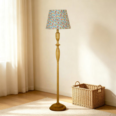 Lampes de bureau Burlywood en coton et lin + bois massif