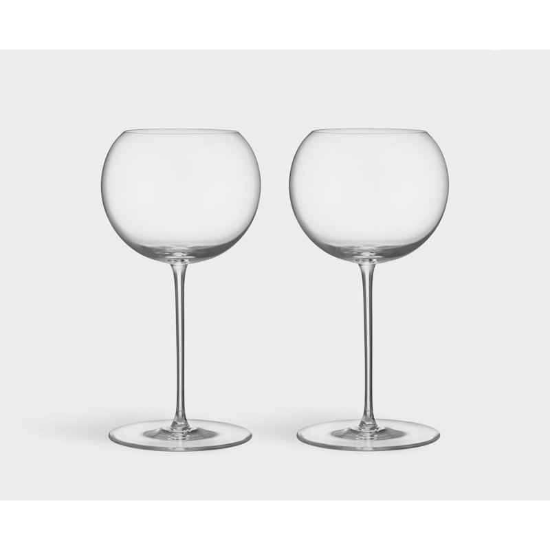 Geometry Handmade White Wine Glass
