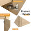 Ensemble de meuble-lavabo simple mural 24 po avec lavabo en céramique Greythor, ensemble de meuble-lavabo simple 24 po avec plateau en pierre reconstituée-362577416-354114337