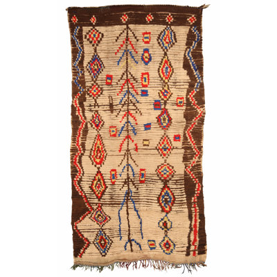 Vintage One-of-a-Kind Rectangle 5' X 9' Hand Knotted Area Rug