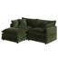 Canapé-lit modulaire en forme de L avec 1 repose-pieds Comfy-1819257831