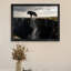 Art noir encadré noir, loups braves-123210502