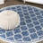 Hague Moroccan Trellis Textured Weave Navy/Gray Indoor/Outdoor Rug-1075894680