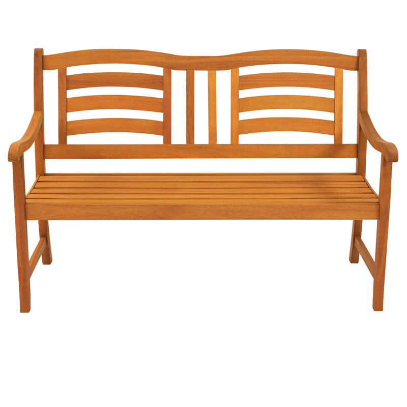 Izaguirre Wooden Garden Bench, 91cm H x 135cm W x 65cm D
