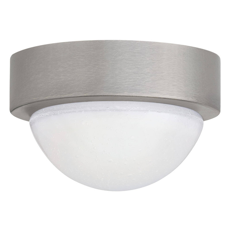 Lennon 1 - Light LED Flush Mount, Vintage Silver