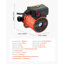 Pompe de circulation d'eau chaude, 10 GPM, système de pompe de circulation instantanée, contrôle à 3 vitesses, 0,13 HP, 110-120V, adaptateur NPT 3/4 po à NPT 1/2 po, tête en fonte, pour système de chauffe-eau