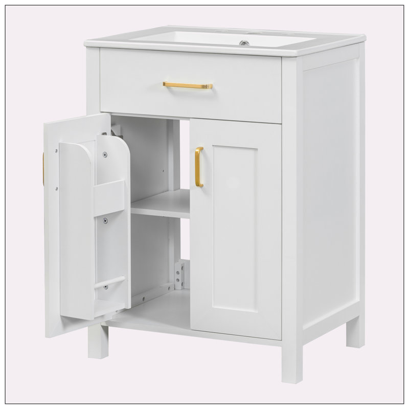 Ensemble de meuble-lavabo 24 po avec lavabo en céramique