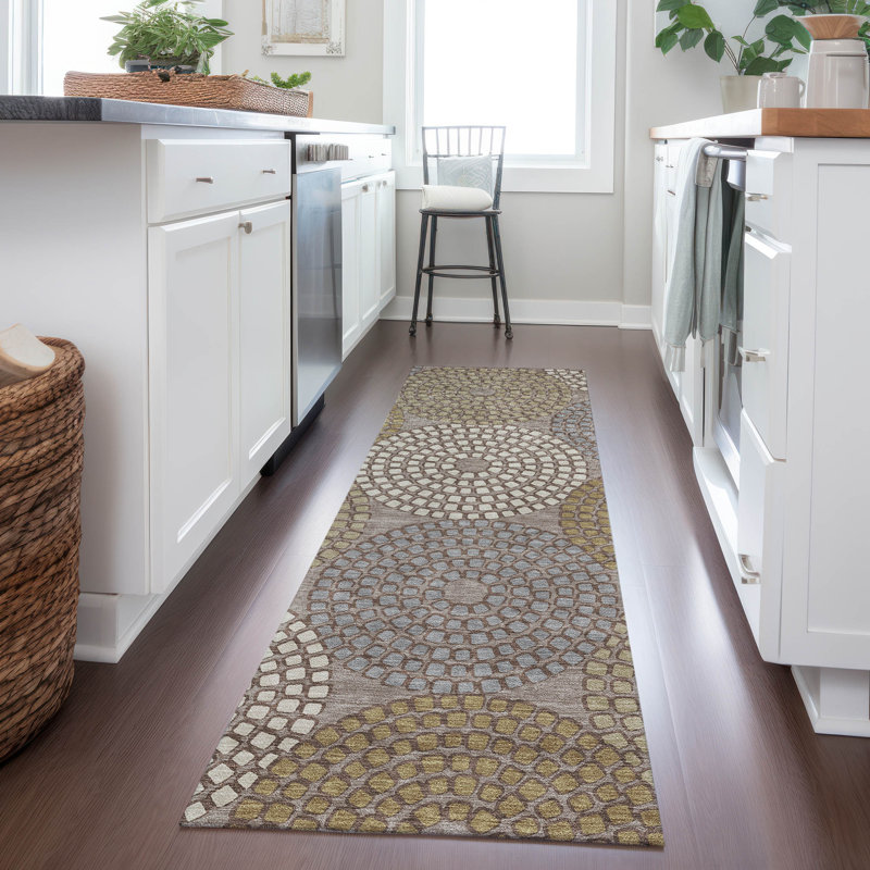 Tapis intérieur / extérieur mâle avec envers antidérapant, Tapis de couloir 2 pi 3 po x 7 pi 6 po