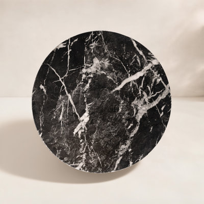 Outdoor Faux Stone Goblet Side Table