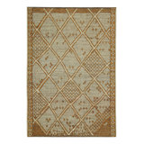 Moroccan Hand Knotted Geometric Area Rug