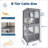 68'' Window Catio Outdoor Cat Enclosure On Wheels, Large Cats Kitty House with Waterproof Roof, Cat Playpen Outside Cattery with Platforms, Resting Box and Scratching Post
