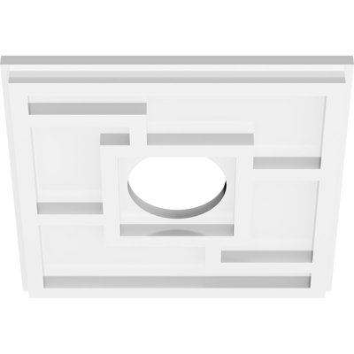 Médaillon de plafond contemporain en PVC de qualité architecturale Knox