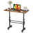 31.5" Height Adjustable Standing Desk With Lockable Wheels Home Office