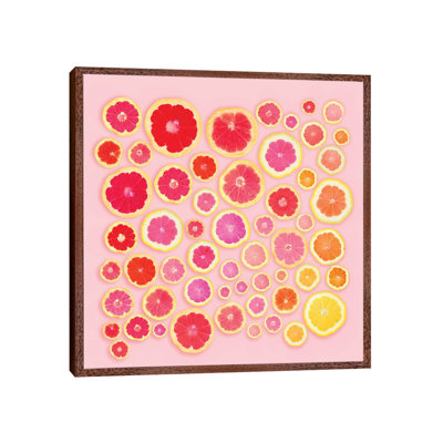 Pink Slices by Erin Summer - Print on Canvas